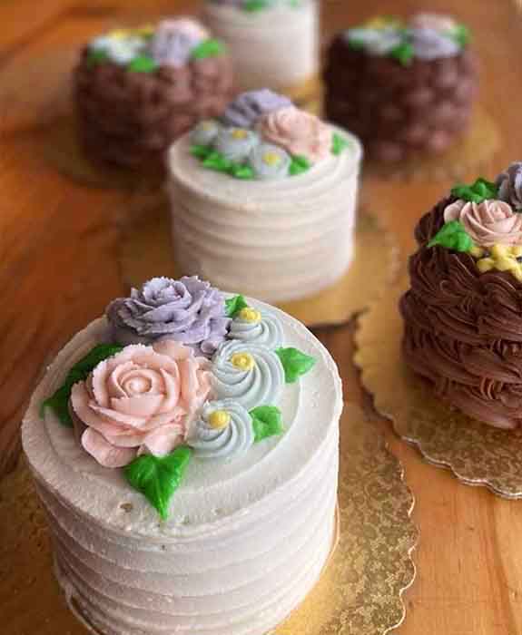 Vegan Vanilla Easter Basket Cakes