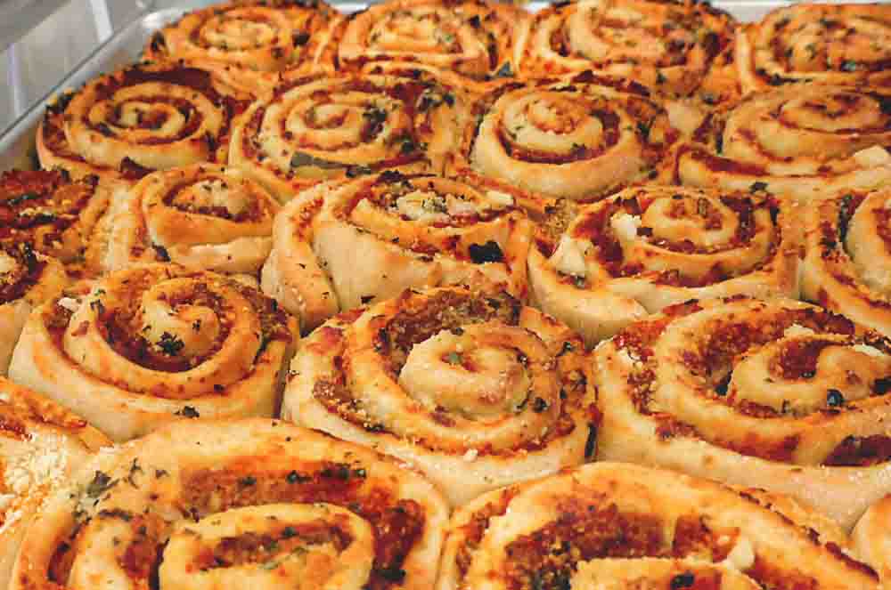 Vegan Superbowl Football Party Catering Cleveland with Pizza Rolls