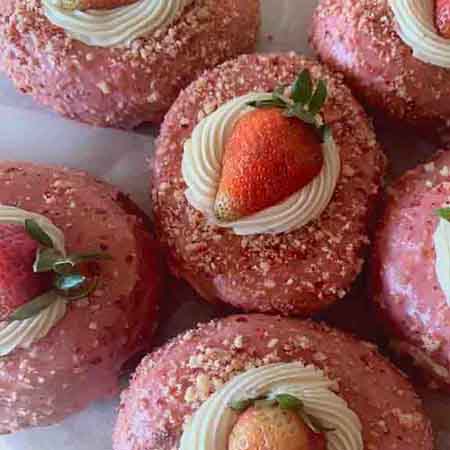Strawberry Shortcake Doughnut