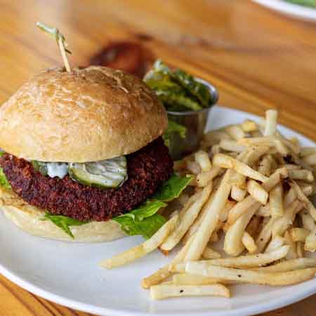 Vegan Burger Dish